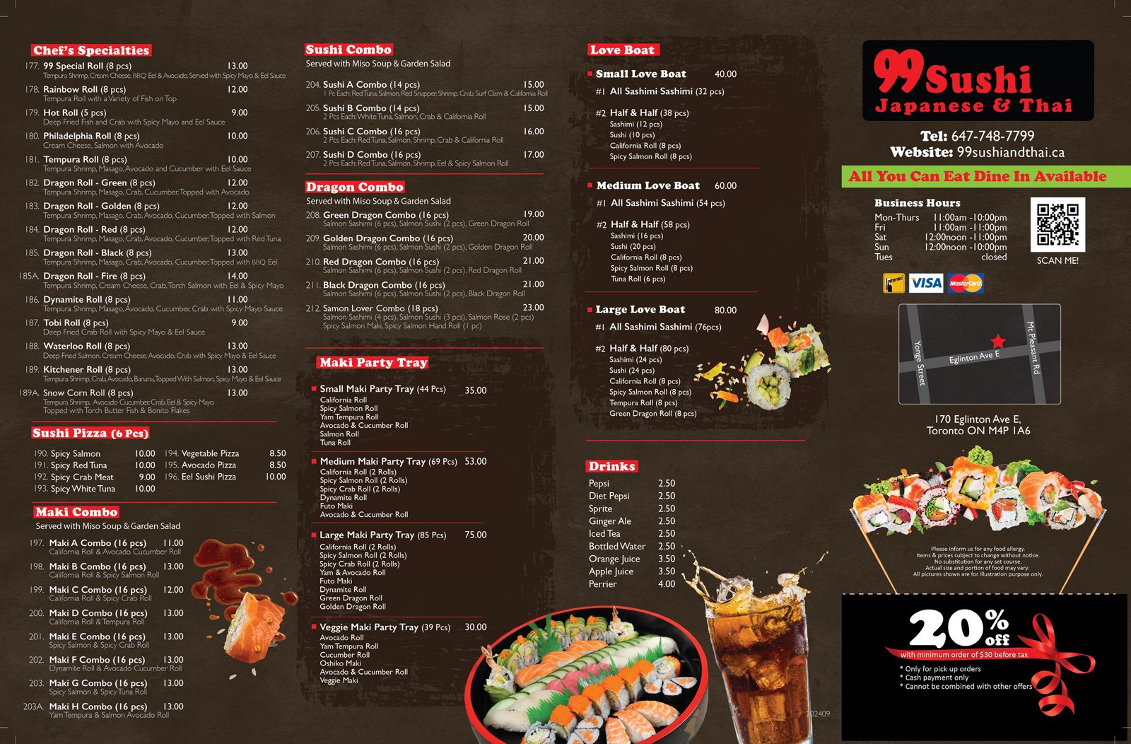 Take Out Menu